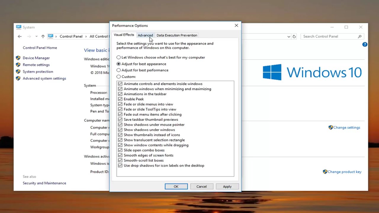 Windows 10 How to Adjust Virtual Memory