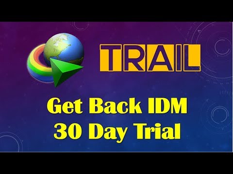 How to use idm after 30days trial period, Without any crack