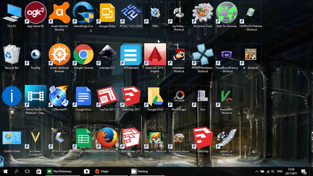 ปรับขนาดไอคอนใน Windows 10 Change icon size