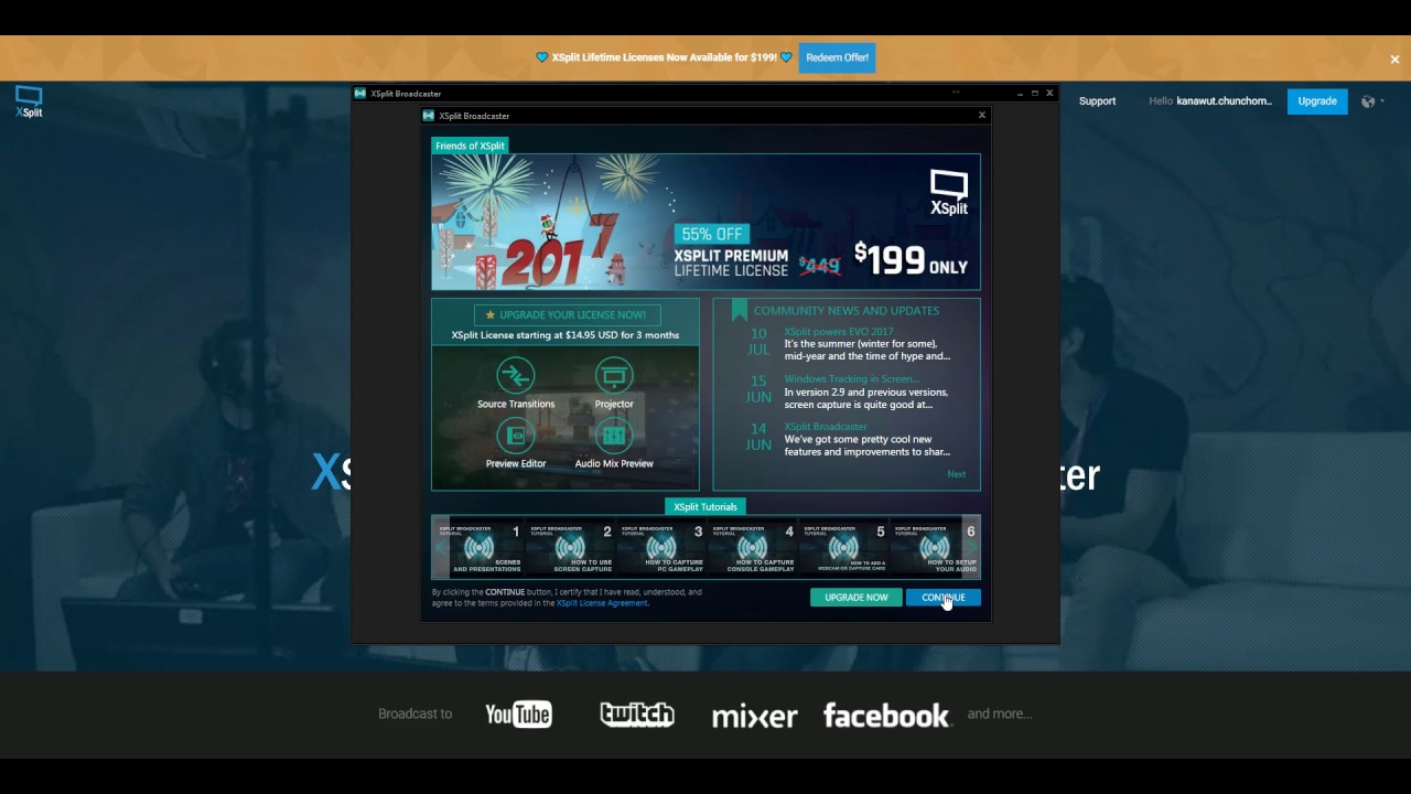 วิธีใช้โปรแกรม XSplit Broadcaster