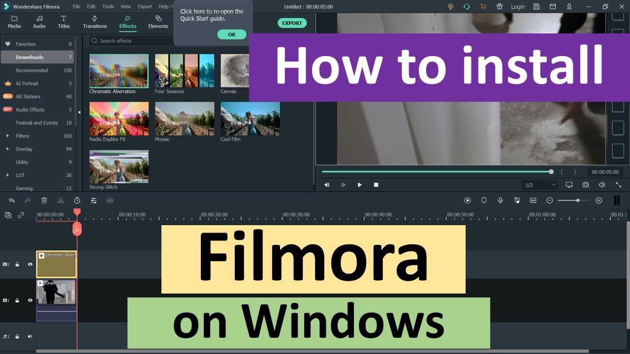 How to install Wondershare Filmora on Windows